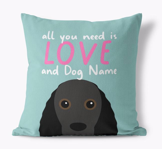 All You Need Is Love: Personalized {breedFullName} Canvas Pillow